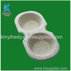 Recycled pulp molding flower seed cup