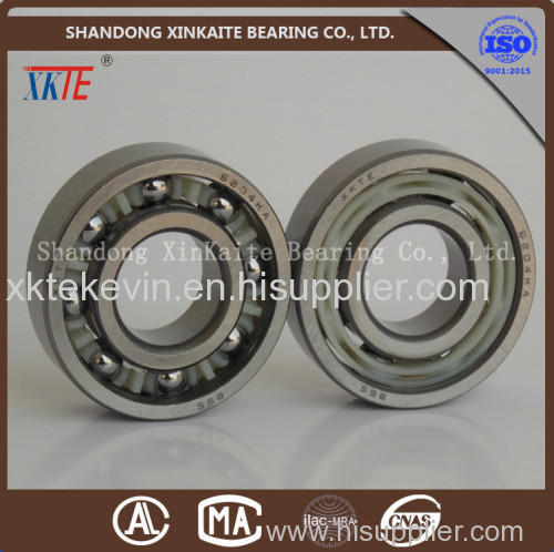 Nylon retainer XKTE conveyor idler bearing used in mining machine made in Yandian china