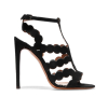 New style black hollowed out high heel dress sandals