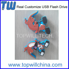 Cute Animal Cartoon PVC Design 32 GB Flash Drive