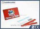 CR80 RFID Plastic PVC Barcode Card With Embossing Serial Numbers