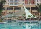 Triangle Shape Swimming Pool Tents Canopy With Tensile Membrane Structures