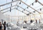 Strong Garden Clear Span Tents Lining Decoration For Ceremony / Banquet