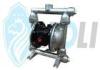 SS Compressed Air Powered Double Diaphragm Pumps For Chemical / Food Industry
