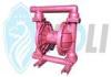 Colorful Pneumatic Double Diaphragm Pump Self Priming For Corrosive Liquids