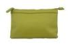 Eco-friendly Yellow Travel Accessory Bag Firm PU Material Cosmetic Bag