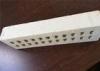Pure White Multi Holes Perforated Clay Bricks Anti - Freeze 35% Void Ratio