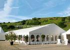 Outside White Wedding Party Tents With Luxury Decorations PVC Clear Windows