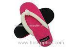 Soft Cotton Flip Flops Disposable Hotel Slippers For Outdoor / Beach