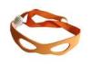 Orange Color Party Eyemask With 2.5CM Width Ribbons Receive Customized On Logo