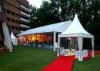 Glass Wall White Garden Party Tents And Events With Decoration For Receptions