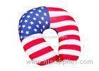 28*27CM Size Microbead Travel Neck Pillow With Customized Pattern / Color