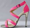 New style multi color high heel sandals