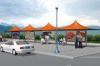 Colorful Steel Sun Shelter Canopy Outdoor Tent Canopy For Bus Station Resting