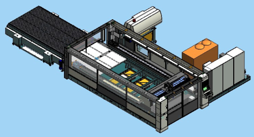 Fiber Laser Cutting Machine 500w for working area 1500 x 3000mm IPG Laser Power 500 Watt to Cutting metal sheet 3 mm