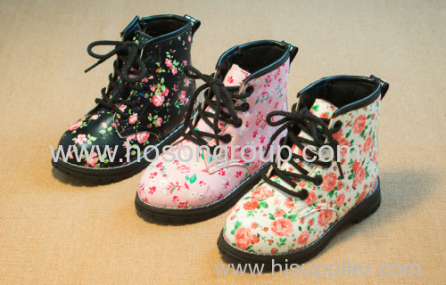 New Style Floral Pattern Girl Shoes