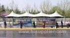 Steel Outdoor Shade Structures Tensile Membrane Canopy For Bus Waiting