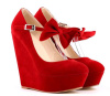 New style multi color wedge heel shoes