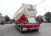 3 axles powder tank semi trailer equipped with V type tank optional power unit