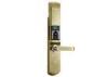 OLED Display Screen Hotel Fingerprint Door Lock Dual Anti Thief Champagne