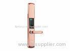Low Energy Consumption ID Card Door Lock Red Bronze With Free Hand Protection