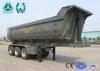 24 CBM 3 Axles U Shape Steel Tipper Semi Trailer with HYVA Cylinder