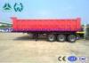 Carbon Steel Square Tipper Semi Trailer Less Weight Manual Transmission