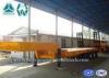 Low Gravity 3 Axles Hydraulic Low Bed Trailer With Hydraulic Crawling Ladder