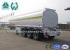 42000 Liters Fuel Tank Semi Trailer Super Single Tyre With Mechanical Suspension