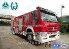 4X2 Howo Water Foam Fire Extinguisher Vehicle With Anti Slip Handrails