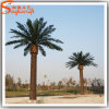 Large outdoor Artificial Plastic leaves fiberglass white trunk Date Palm Trees