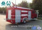 Economic Special Seat Water Foam Pumper Rescue Fire Truck With Hw Transmission
