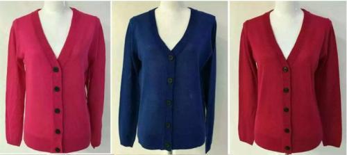 Ladies basic cardigan sweater