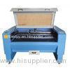 High Efficiency Laser Leather Cutting Machine Blue Color With Double - Laser Cutting