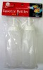 2 Pack Squeeze Bottles (clear)