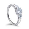 White Gold Plated Cz Ring