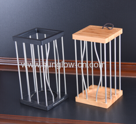 Wine Wooden  Box With Stainless steel pipe for Windows