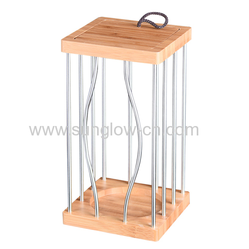 Wine Wooden  Box With Stainless steel pipe for Windows