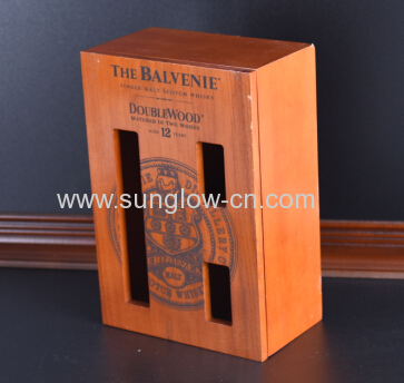 Wine Wooden  Box With Windows