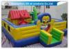 Cartoon Inflatable Bouncy Castle Combo / Inflatable Trampoline For Kids