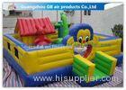 Cartoon Inflatable Bouncy Castle Combo / Inflatable Trampoline For Kids