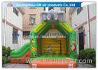 Elephant Animal Shape Inflatable Bouncy Castle With Slide For Children Games