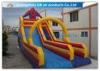 Red Inflatable Spiderman Bouncy Castle With Water Slide For Summer Party