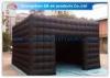 5m Black Outdoor Exhibition Booth the Big Cube Inflatable Venue for Advertisement