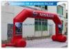 OEM / ODM Red Custom Inflatable Arch With Stable Legs Digital Printing