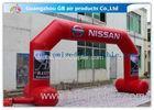 OEM / ODM Red Custom Inflatable Arch With Stable Legs Digital Printing