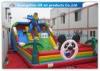 Customized Hero Man Inflatable Amusement Park Playground Funny Toy With Slide