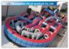 Giant Inflatable Amusement Park With Large Roller Coaster for Activities Entertainment