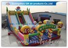 Waterproof Pororo Inflatable Double Slip And Slide Inflatable Fairyland Park For Playing