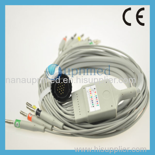 PC-104 Kenz one piece 10 lead ekg cable IEC